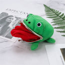 Flannel Coin Holder Mini Storage Bag Anime Cartoon Frog Coin Purse Frog Wallet