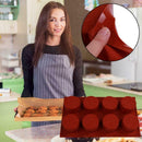 8 Grids Round Silicone Mold Soap Cake Bread Cupcake Moulds BEST Baking K3O1 G3D9
