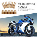 20pcs Carburetor Main Jet + Slow / Pilot Jet Kit for Keihin PWK OKO CVK Newly