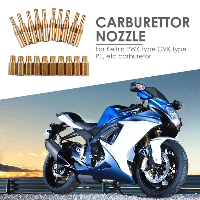 20pcs Carburetor Main Jet + Slow / Pilot Jet Kit for Keihin PWK OKO CVK Newly