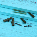 40pc Fishing Tackle carp lead clips Quick Change swivels Anti Sleeve