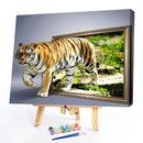 Tiger Oil Paint By Numbers Kit DIY Acrylic Painting on Canvas Drawing Picture