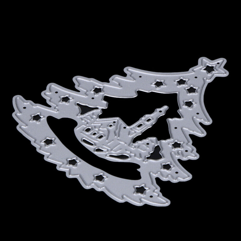 Christmas Tree Chip Lifting Tools Stencils for Scrapbooking Dying Short