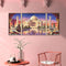 3 Panels Taj Mahal Oil Paint By Numbers Kits DIY Canvas Wall Art Picture Craft