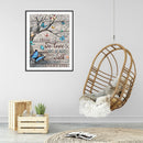 5D Diamond Painting Butterfly Letter Full Round Mosaic Canvas DIY Home Pict