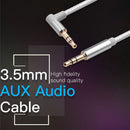AV01S 3.5mm Aux Jack Male to Male Audio Cable for Car Headphones PC (0.5m)