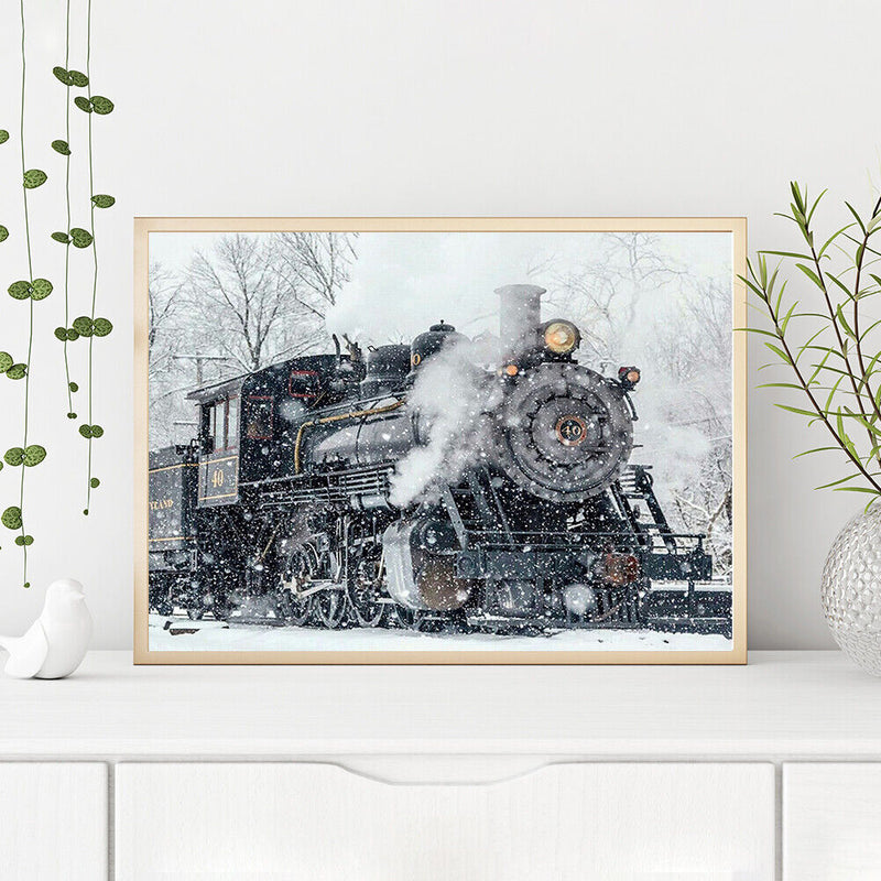 Canvas Painted Oil Paint By Numbers Car DIY Wall Art Modern Home Bedroom Decor