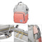 Stripe Backpack Mummy Maternity Diaper Bags Large Capacity Baby Care (Pink)