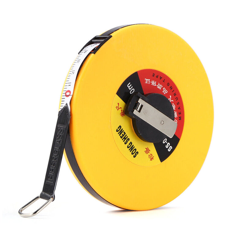 Fiberglass Tape Measure Building Surveying Distance Measuring Meter (30m) Newly