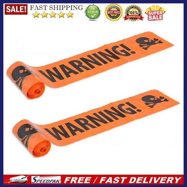 Danger Warning Line for Home Haunted House Holiday Party Decor (8.5x500cm)