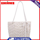 Fashion Women Straw Woven Shopping Shoulder Bag Casual Lace Embroidery Handbags