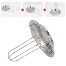 Roast Chicken Holder Steel Roaster Rack BBQ Stand Grill V7X0 Pan 19*17cm. T2E8