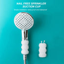 Shower Head Holder - Removable Handheld Showerhead Holder Wall Rack (White)
