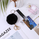 Card Grabber Keychain - ATM Card Clip Keychain for Long Nails (B16 Black)