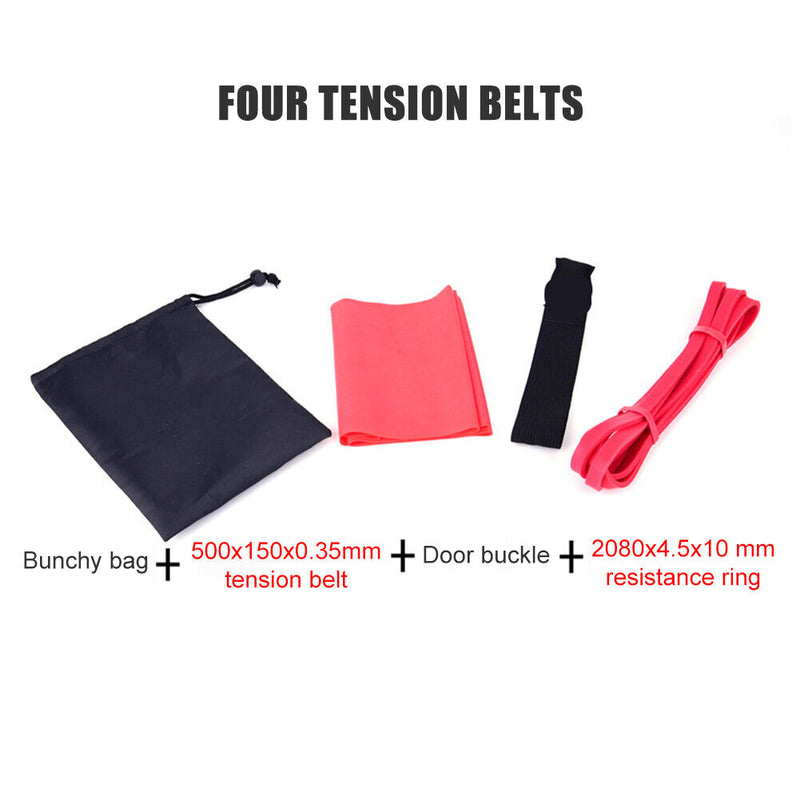 Elastic Latex Resistance Tape Door Anchor Set Yoga Workout Exercise Fitness
