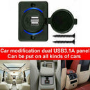 Dual USB 12V 3.1A Car Charger Adapter 2Port Power Sockets Charging Panel K7A6