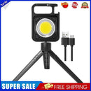 LED Keychain Flashlight 500LM Outdoor Camping Working Light (Black+Stand)