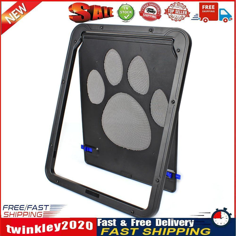Lockable Dog Cat Door Security Flap ABS Gate Pet Anti-bite Indoor Barrier Newly