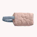 Fashion Cotton Padded Flower Pattern Handbag Winter Casual Stitching Clutch Bag