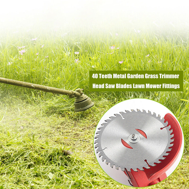 40 Teeth Metal Garden Grass Trimmer Head Saw Blades Lawn Mower Fittings Newly