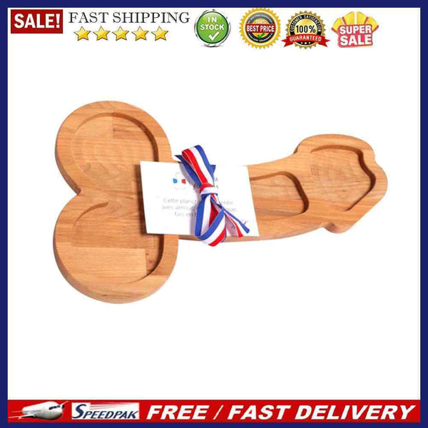 Wooden Serving Tray Snack Bread Dessert Food Dish Container Ornament Kitchenware