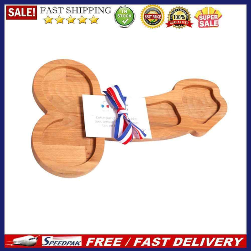 Wooden Serving Tray Snack Bread Dessert Food Dish Container Ornament Kitchenware