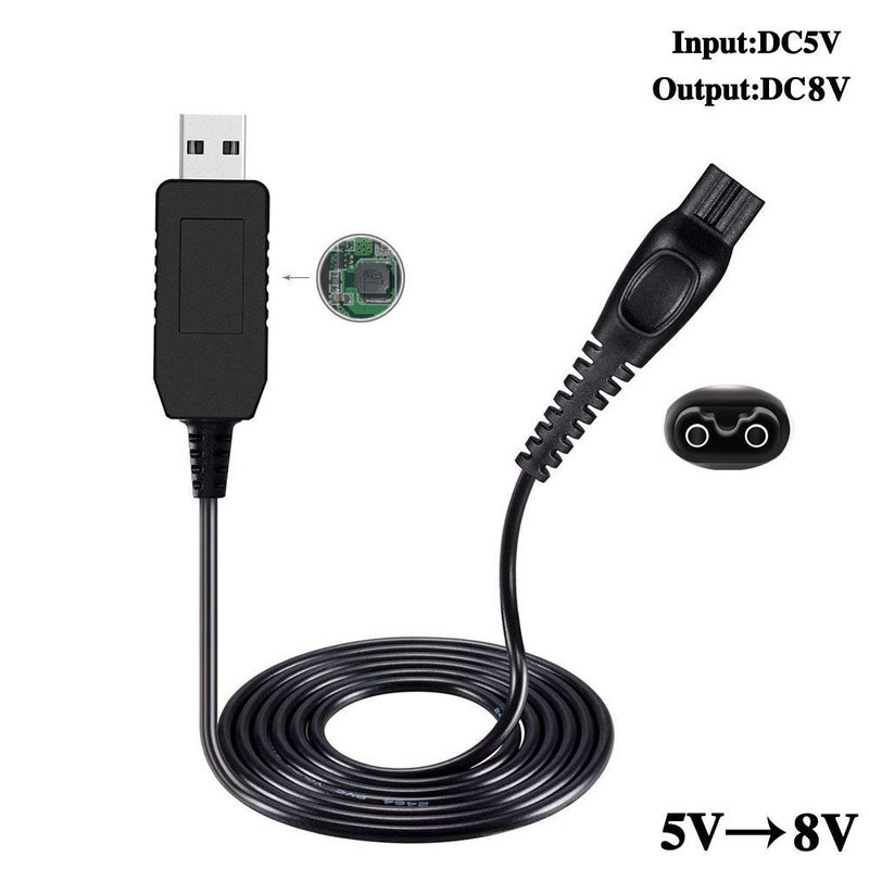 Power Cord for Philip HQ850 for Philip One Blade Shaver Charger Razor Charger