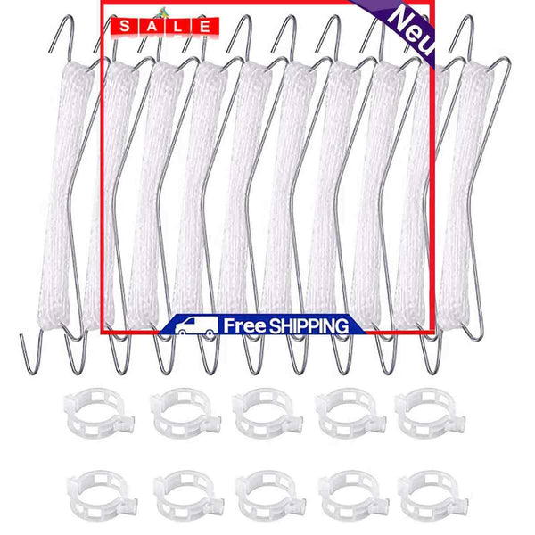 Tomato J Hook & Trellis Clips Set Plant Support Garden Tools Makes Plants Health