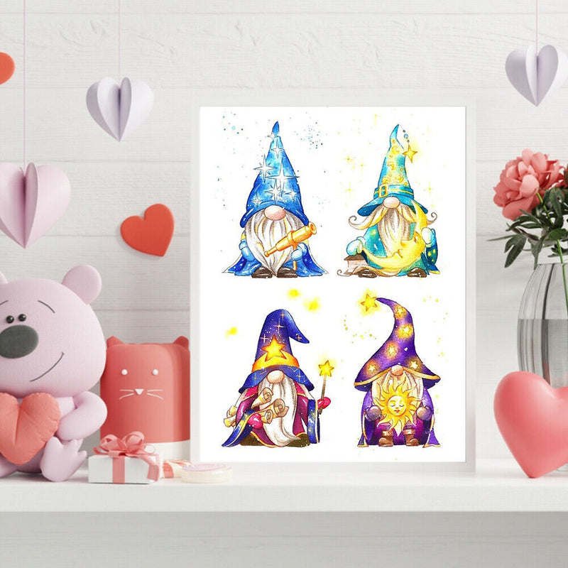 Cross Stitch Partial Embroidery Four Goblin Cartoon 11CT Stamped Needlework Set