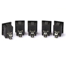 20pcs On/Off Rocker Switch Switches for Cars Motors Water Dispensers Black