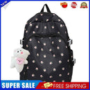 #A Fashion Floral Backpack Nylon Female Preppy Style Large Capacity Schoolbags