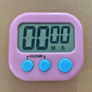 5pcs LCD Digital Timer Magnetic Kitchen Countdown Alarm Clock (Pink)