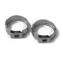 10pcs Single Ear Stainless Steel Hydraulic Hose Clamps O Clips (7.0-8.7mm)