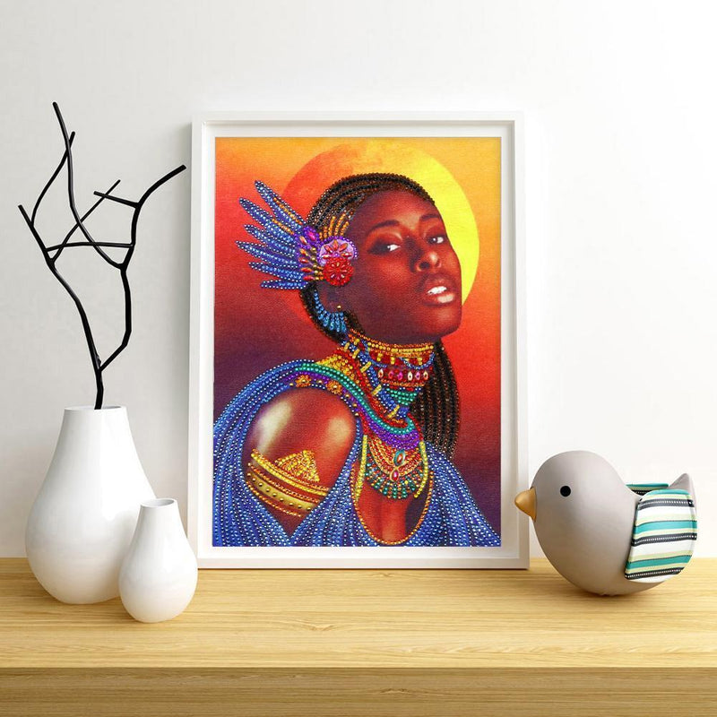 5D DIY Special Shaped Diamond Painting Girl Cross Stitch Mosaic Kits Decor