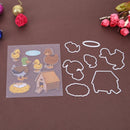 Farm Duck Silicone Stamp Cutting Die Stencil Frame Scrapbook Decor Craft