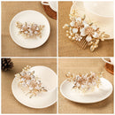Leaf Hair Jewelry Flower Hair Pin  Bridesmaid Tiara Hair Combs Bridal Clips