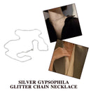 2022 Fashion Gypsophila Flash Chain Necklace Clavicle Women Jewelry Gifts~