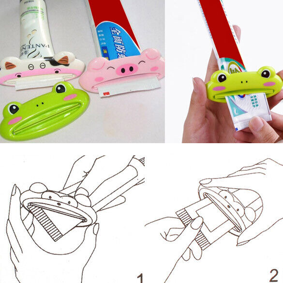 Toothpaste Squeezer Toothpaste Dispenser Cute Animal Tube Squeezer Bathroom Supplement