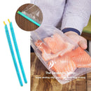 2pcs Plastic Seal Stick Storage Grip Kitchen Clip Sealing Clamp (22.7cm) Newly