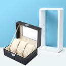 3 Slots Watch Box Portable Travel Jewelry Bracelet Storage Case Rings Organizer