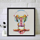 5D DIY Full Drill Diamond Painting Music Frog Embroidery Craft Kit Home Wall Art