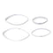 Lotus Petal Fondant Cake Decor Tools Stainless Steel Baking Mold (4pcs)