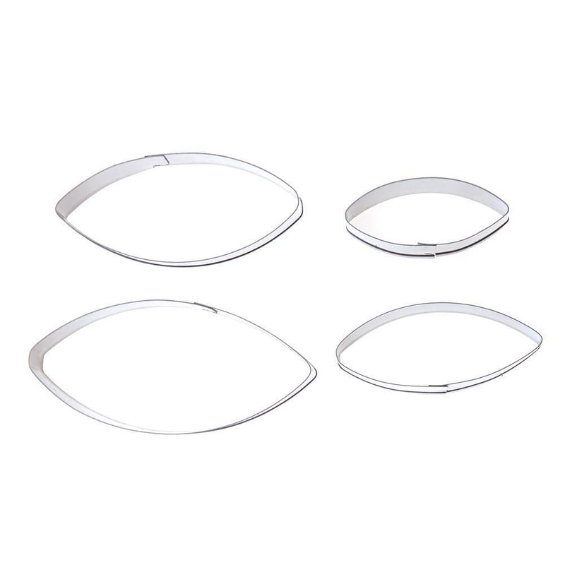 Lotus Petal Fondant Cake Decor Tools Stainless Steel Baking Mold (4pcs)