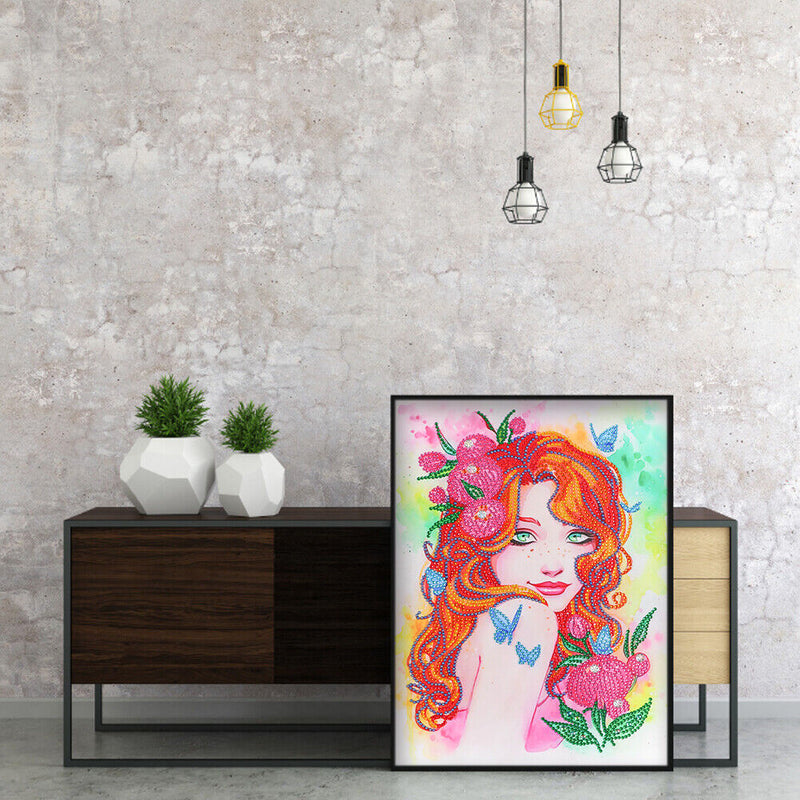 DIY Part Special Shape Diamond Painting Kit 5D beauty Drawing