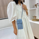 Women Small Phone Pouch Candy Flower Shoulder Bag Lady Travel Crossbody Handbags