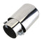 1PCS Stainless Steel Car Rear Chrome Round Exhaust Tube Tail Muffler Tip A
