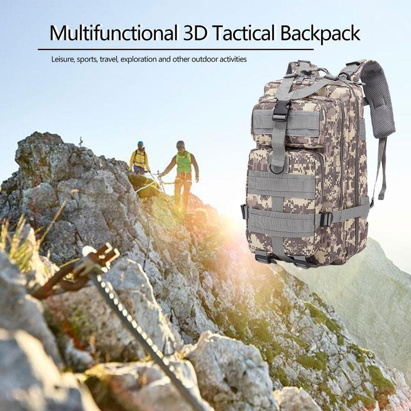 30L Outdoor Sport Waterproof Backpack Large Capacity Storage Rucksack (ACU)