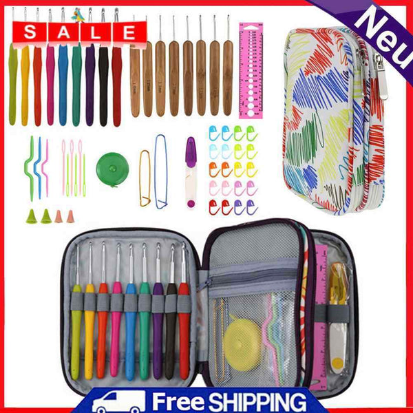 Embroidery Pen DIY Crafts Handle Crochet Hook Woven Carpet Knitting Tool Set