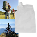 Portable 2L Folding Drinking Water Bag Outdoor Camping Hiking Riding Transpare