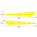 1 Pair Vinyl Car Hood Stickers Racing Sports Stripe Engine Cover Styling Decals